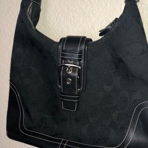 Black Coach Shoulder purse
